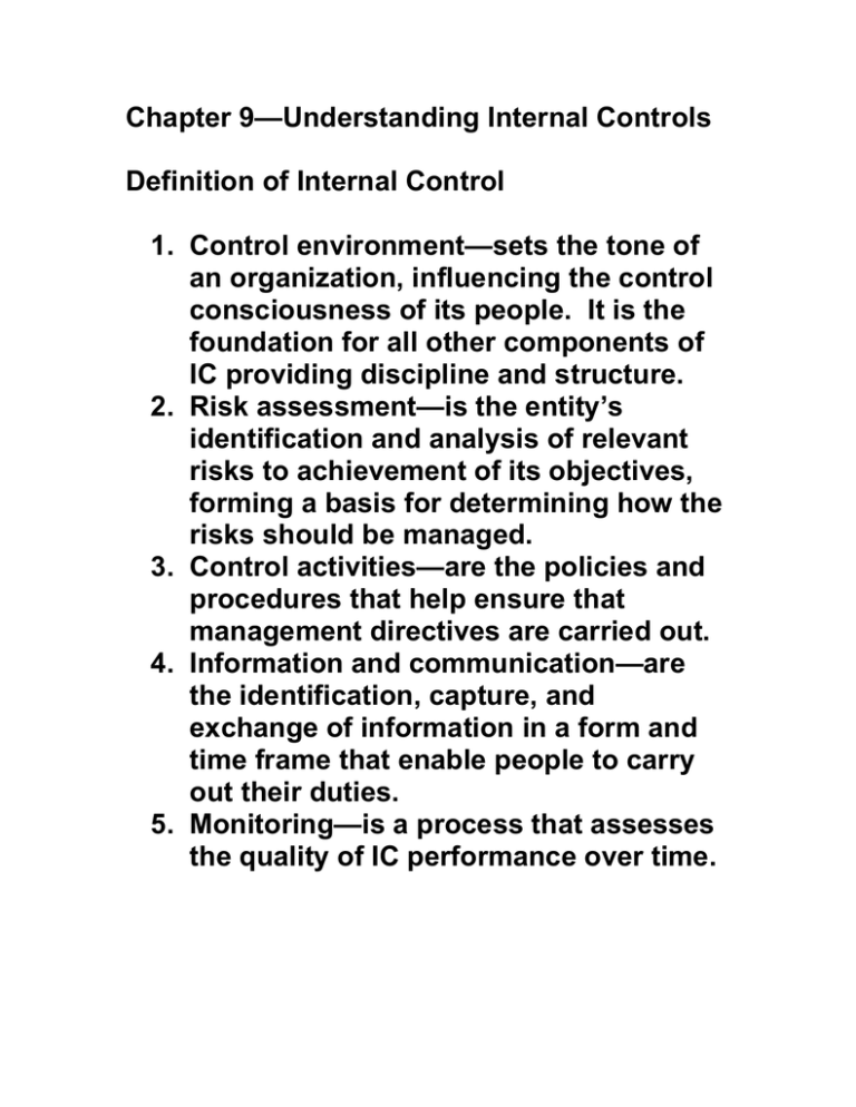 thesis topics on internal control
