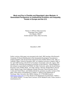 Work and Pay in Flexible and Regulated Labor Markets: A