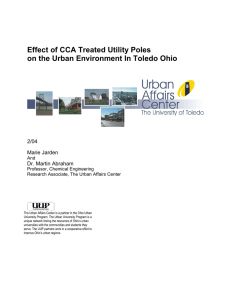 Effect of CCA Treated Utility Poles 2/04 Marie Jarden
