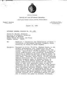 August 15, 1985 ATTORNEY GENERAL OPINION NO. 85- 100