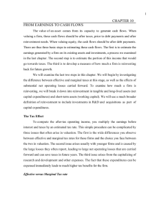 CHAPTER 10 FROM EARNINGS TO CASH FLOWS