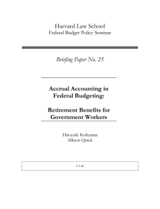 Harvard Law School  Briefing Paper No. 25 Accrual Accounting in
