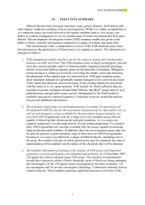 Induced chromosomal and gene mutations cause genetic diseases, birth defects... in in vivo