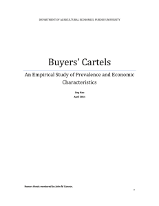 Buyers’ Cartels An Empirical Study of Prevalence and Economic Characteristics
