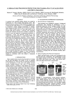 A MINIATURE PHOSWICH DETECTOR FOR LOCALIZATION