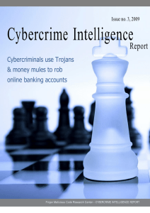 Cybercrime Intelligence Report Cybercriminals use Trojans &amp; money mules to rob