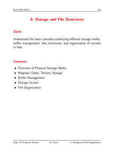 6. Storage and File Structures
