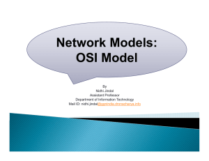 Network Models: OSI Model