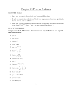 Chapter 3.3 Practice Problems
