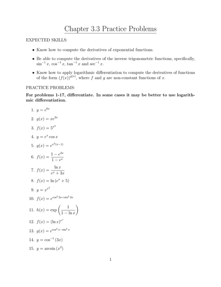 Chapter 3 3 Practice Problems