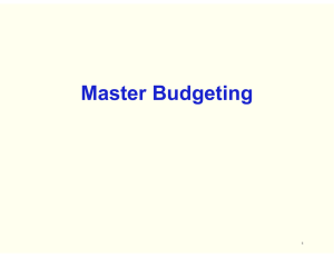 Master Budgeting 1