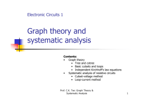 Graph theory and systematic analysis Electronic Circuits 1