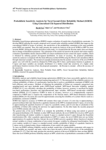 Probabilistic Sensitivity Analysis for Novel Second-Order Reliability Method (SORM)