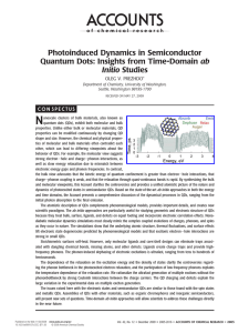 N Photoinduced Dynamics in Semiconductor ab Initio