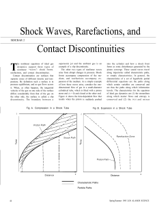 Shock Waves, Rarefactions, and Contact Discontinuities SIDEBAR 2