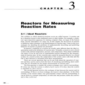 ___ ~c~~3_ Reactors for Measuring Reaction Rates