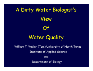 A Dirty Water Biologist’s View Of Water Quality