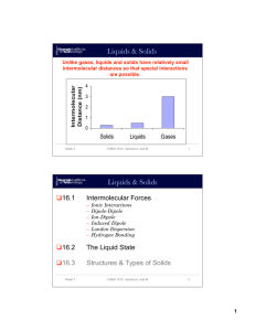 Liquids &amp; Solids