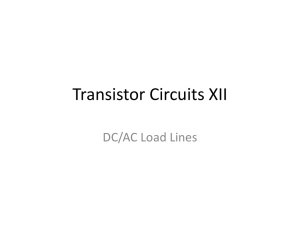 Transistor Circuits XII DC/AC Load Lines