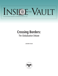 Crossing Borders: The Globalization Debate THE Lesson PLan