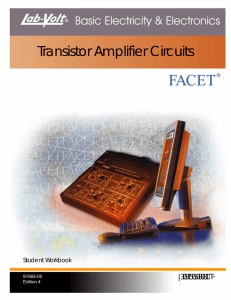 Transistor Amplifier Circuits |3091565000811T~ Student Workbook