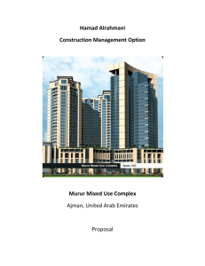 Hamad Alrahmani Construction Management Option Murur Mixed Use Complex Ajman, United Arab Emirates