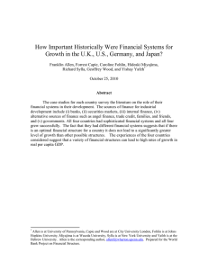 How Important Historically Were Financial Systems for