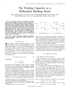 The Floating Capacitor as a Differential Building Block Manel Gasulla-Forner, , Josep Jordana-Barnils,