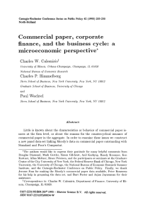 C o m m e r c i a l ... finance,  and  the  business  cycle: