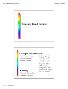 Treasury Bond Futures Concepts and Buzzwords