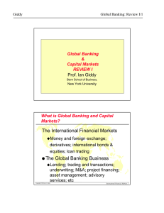 The International Financial Markets