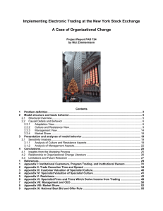 Implementing Electronic Trading at the New York Stock Exchange