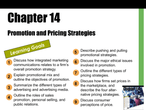 Chapter 14 Promotion and Pricing Strategies 5