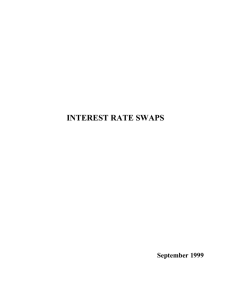 INTEREST RATE SWAPS September 1999