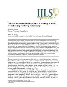 Cultural Awareness in Intercultural Mentoring: A Model for Enhancing Mentoring Relationships