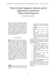 Motor Current Signature Analysis and its Applications in Induction Motor Fault Diagnosis
