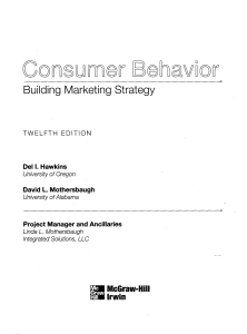 Building Marketing Strategy McGraw-Hill Irwin TWELFTH EDITION