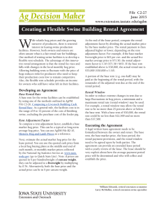 W Creating a Flexible Swine Building Rental Agreement File  C2-27 June 2015