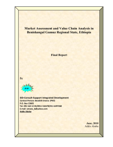 Market Assessment and Value Chain Analysis in   Final Report