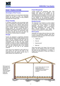 ROOF TRUSS SYSTEM  GANG-NAIL Truss System Project Management