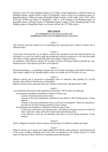 Based on Article 53 of the Republika Srpska Law on... Republika Srpska” number 64/06); Article 10, Paragraph 2, Item b...