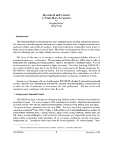 Investment and Exports: A Trade Share Perspective