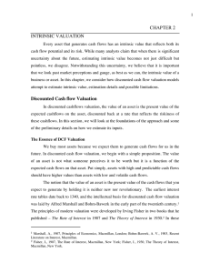 CHAPTER 2 INTRINSIC VALUATION