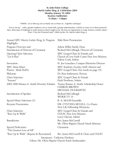 St. John Fisher College Martin Luther King, Jr. Celebration 2004 Kearney Auditorium