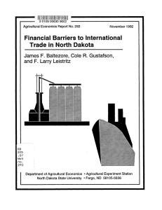 I Financial in North  Dakota Barriers to  International