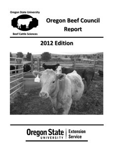 Oregon Beef Council Report  2012 Edition