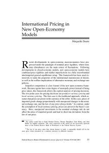 R International Pricing in New Open-Economy Models