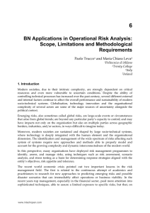 6 BN Applications in Operational Risk Analysis: Scope, Limitations and Methodological Requirements