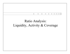 Ratio Analysis: Liquidity, Activity &amp; Coverage