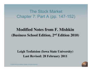 The Stock Market Chapter 7: Part A (pp. 147-152)